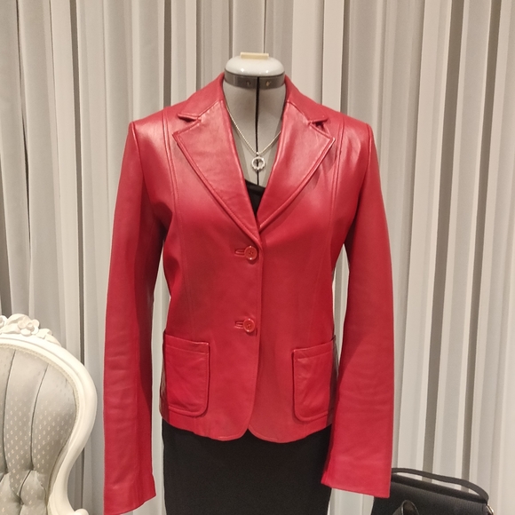 Genuine Leather blazer - Picture 6 of 10